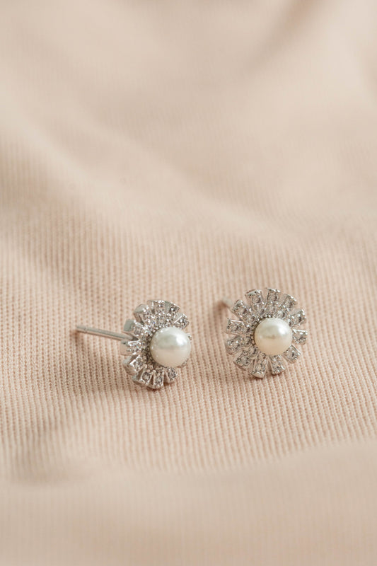 Aros Flor de Perla
