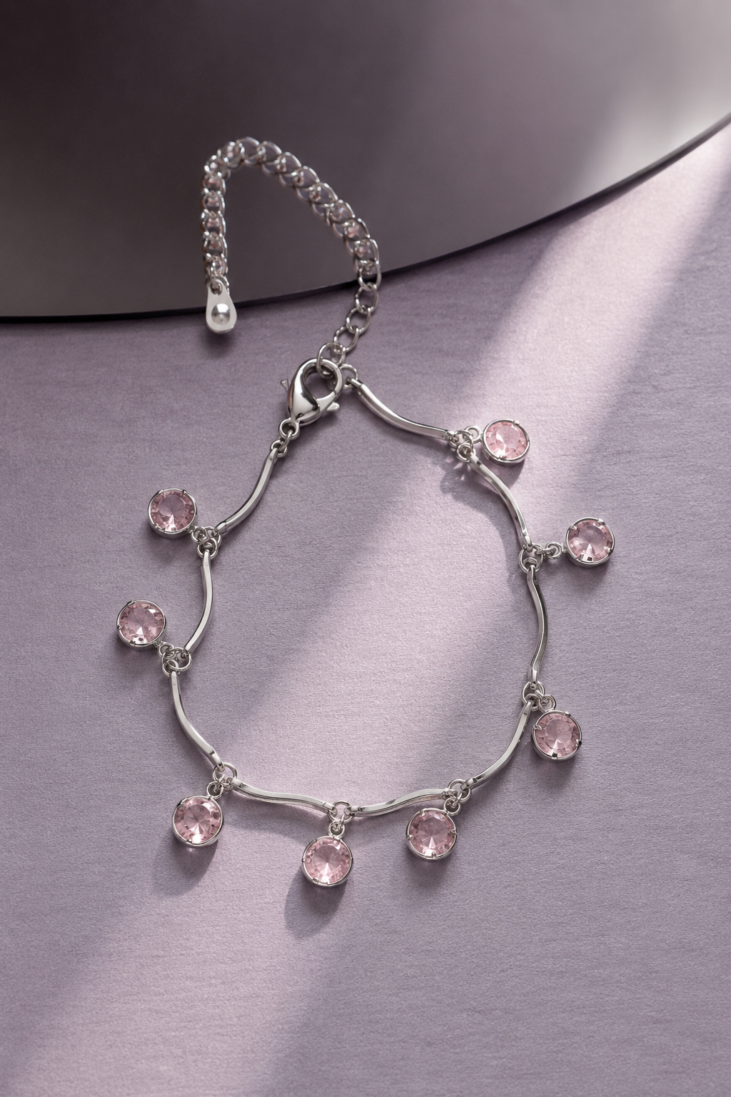 Pulsera Cristal Rosa